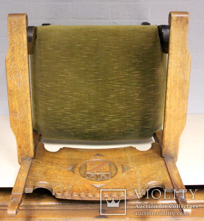 Дубове замкове крісло ручної роботи, фото №7