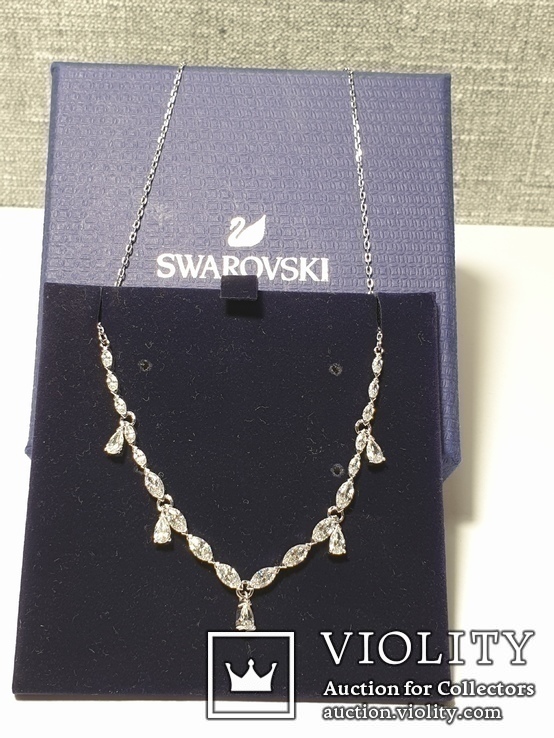 Цепочка Swarovski Louison Small Rhodium Necklace Новая, фото №2