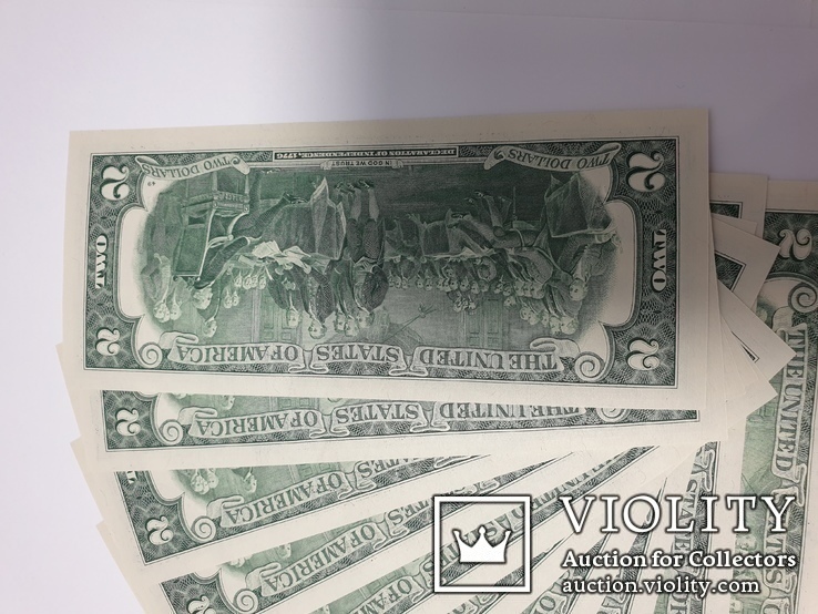 2$ доллары США 2013 год 10 штук, фото №10