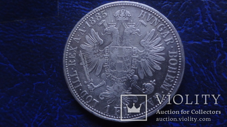  флорин  1885  Австро-Венгрия  серебро   (Е.4.6)~, фото №3