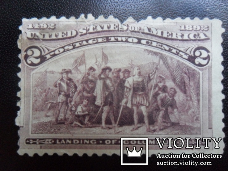 Классика США. 1893 г. Колумб. чистая, фото №2