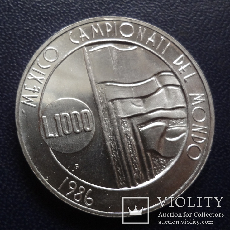 1000 лир 1986 Сан-Марино серебро   (е.6.1)~, фото №4