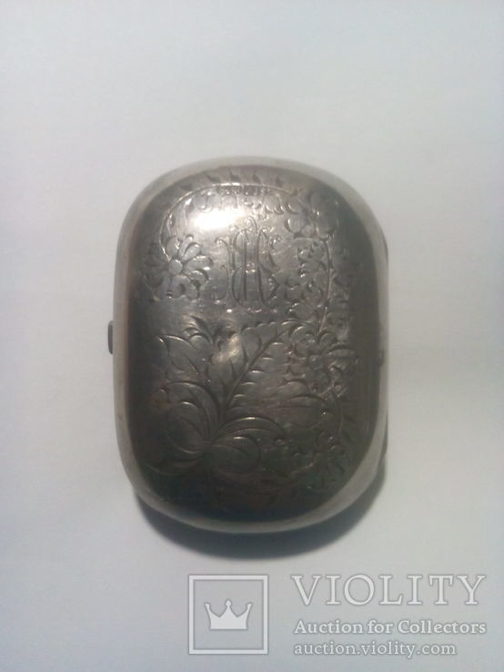 Старинная серебряная таблетница 19 века, фото №2
