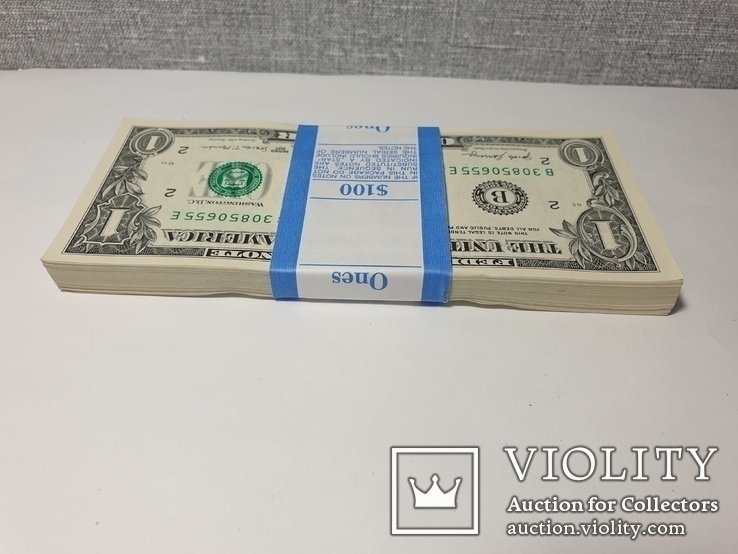 Купюры Боны 1$ 100 штук (100$) доллары США 2017 год, фото №7