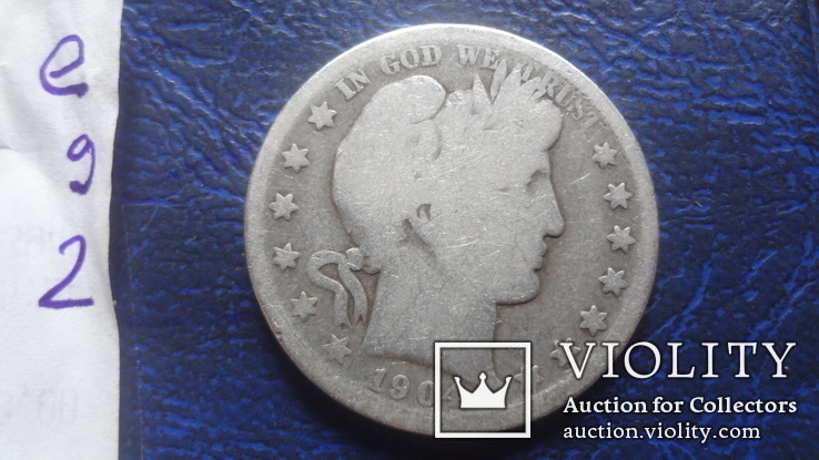 50  центов  пол доллара 1904  США  серебро    (Е.9.2)~, фото №4