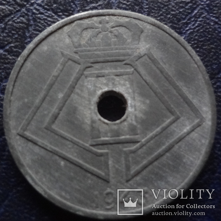 25  центов  1943  Бельгия   (В.10.5)~, фото №3