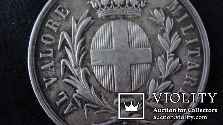 Медаль серебро" За воинскую доблесть", Италия, фото №2