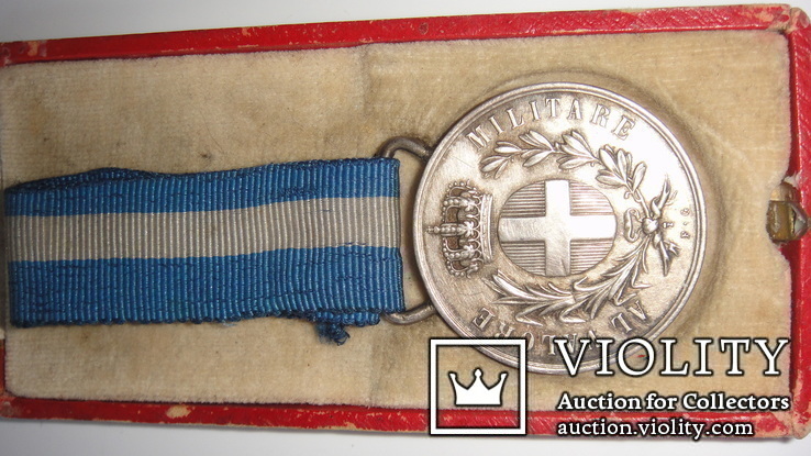 Медаль серебро" За воинскую доблесть", Италия, фото №5