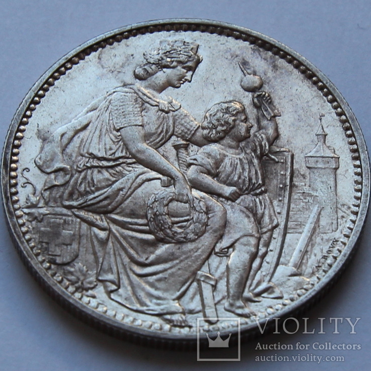 5 франков 1865 Швейцария. Серебро 25,13 г
