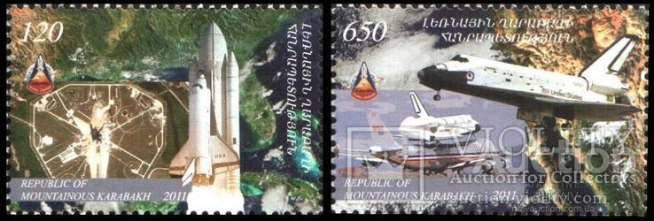 1639 - N.Karabakh Нагорный Карабах-2011-Юбилей космического челнока Шатл-2 марки-MNH