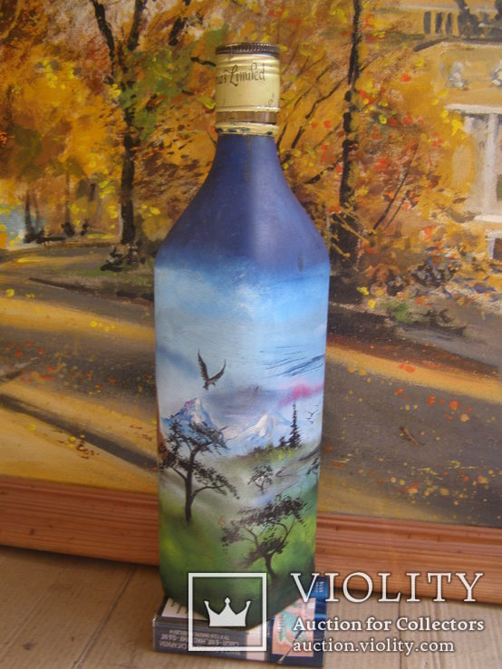 Бутылка с ручной росписью. Чечня, 1990-е., фото №7