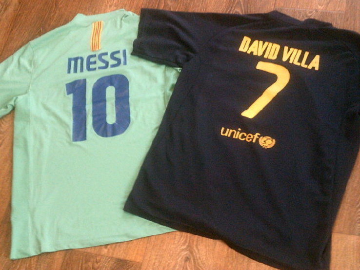 Messi 10 , David Vlla 7 - футболки Барса, photo number 2