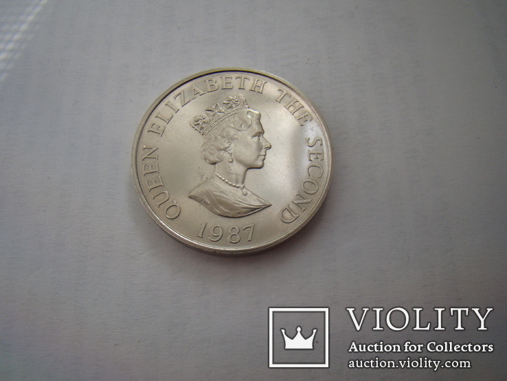 Монета 2 фунти, Джерсі, 1987 р., фото №3