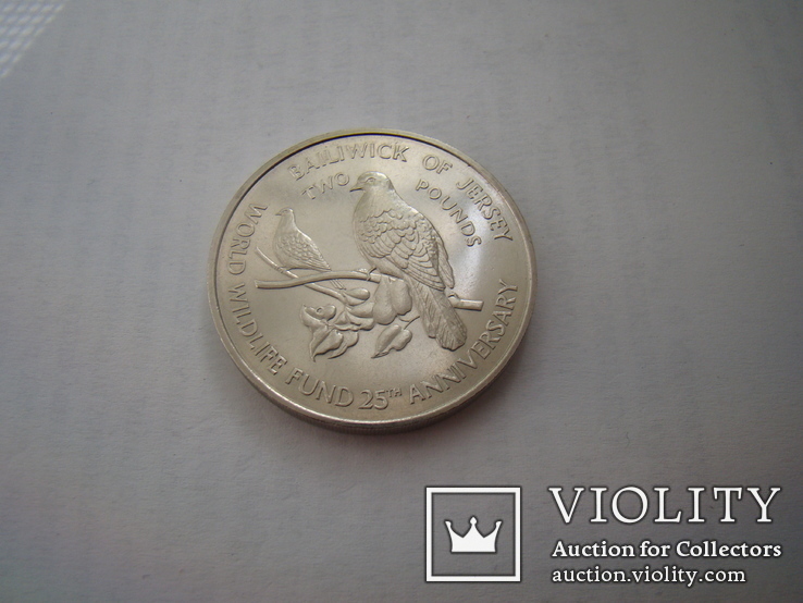Монета 2 фунти, Джерсі, 1987 р., фото №5