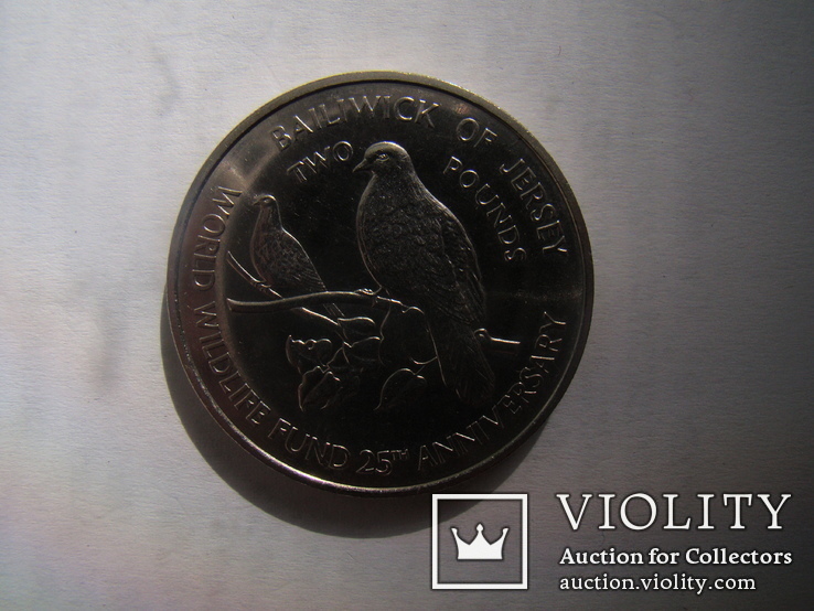 Монета 2 фунти, Джерсі, 1987 р., фото №6