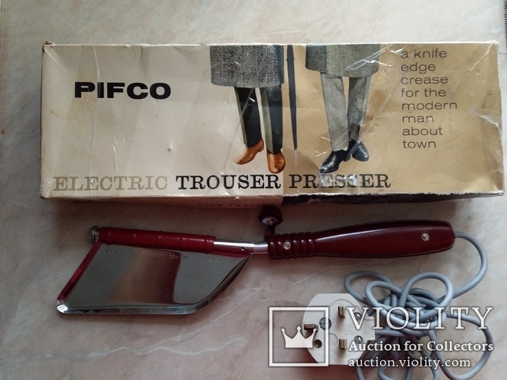 Утюжок-пресс для брюк PIFCO ELECTRIC TROUSER PRESSER винтаж 1950 г., фото №2