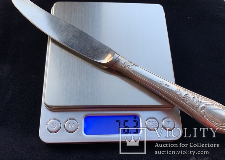 Нож ссср серебро 875, фото №2