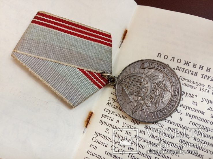 Медаль " Ветеран труда " с документами на женщин., фото №9