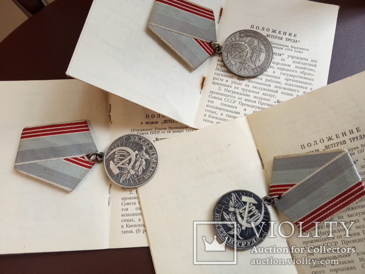Медаль " Ветеран труда " с документами на женщин., фото №10