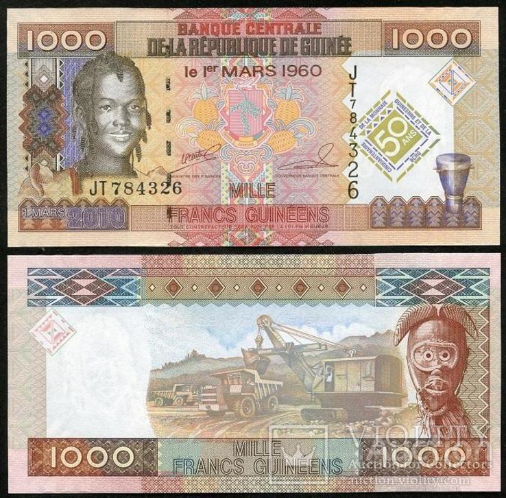 Guinea Гвинея - 1000 Francs 2010 comm. P. 43b
