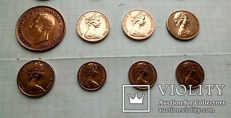 Разменные монеты Австралии разных годов., фото №5