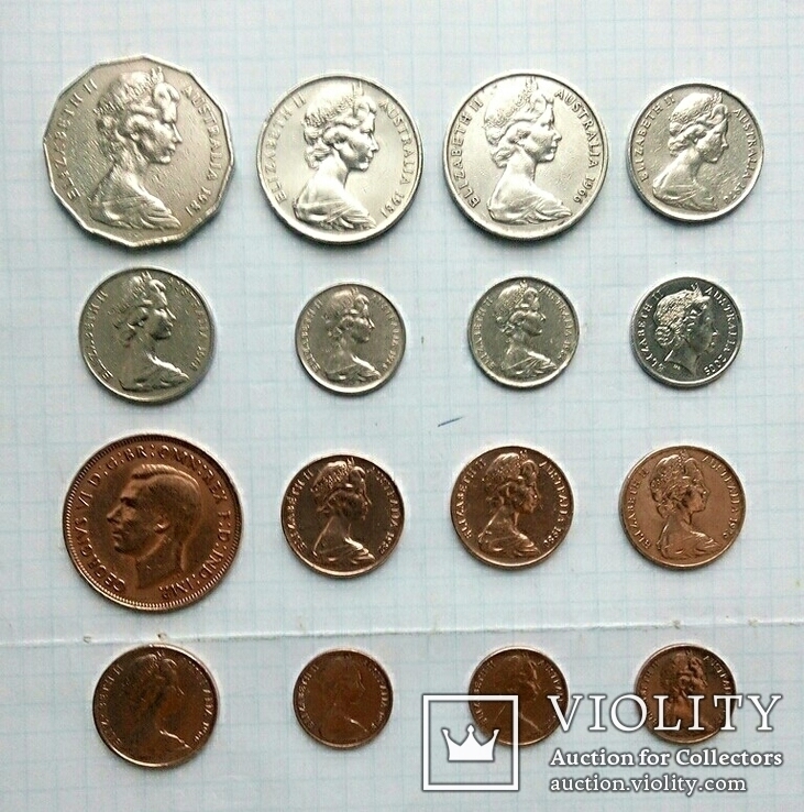 Разменные монеты Австралии разных годов., фото №6