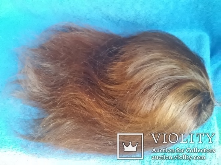 Шиньон из натуральных волос ручной работы  35 см., фото №4
