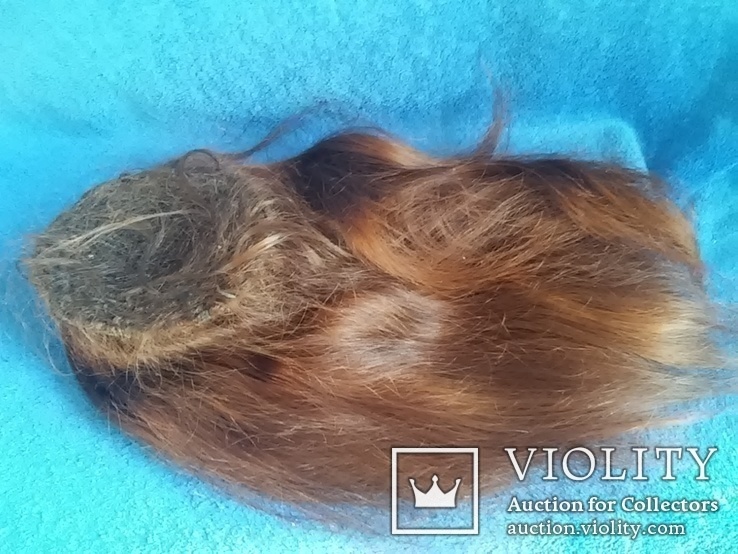 Шиньон из натуральных волос ручной работы  35 см., фото №8