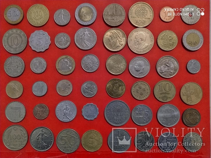 Монеты мира без повторов 48 штук, фото №7