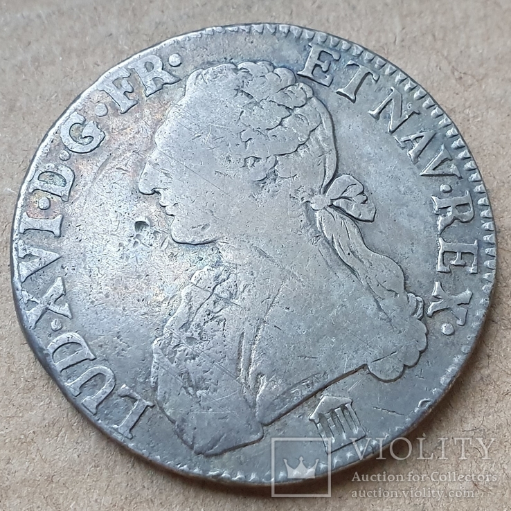 1 экю 1781 г. Людовик XVI, Франция, фото №5