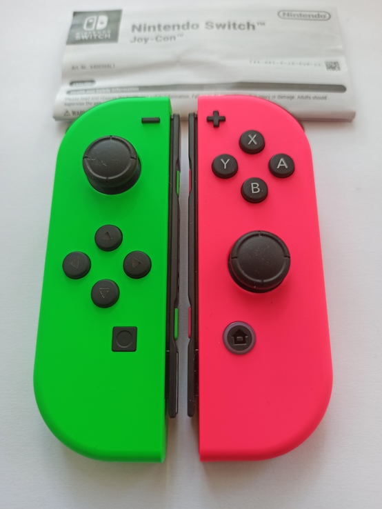 Беспроводные контроллеры Nintendo Switch Joy-Con Pair Neon Green-Pink., photo number 4