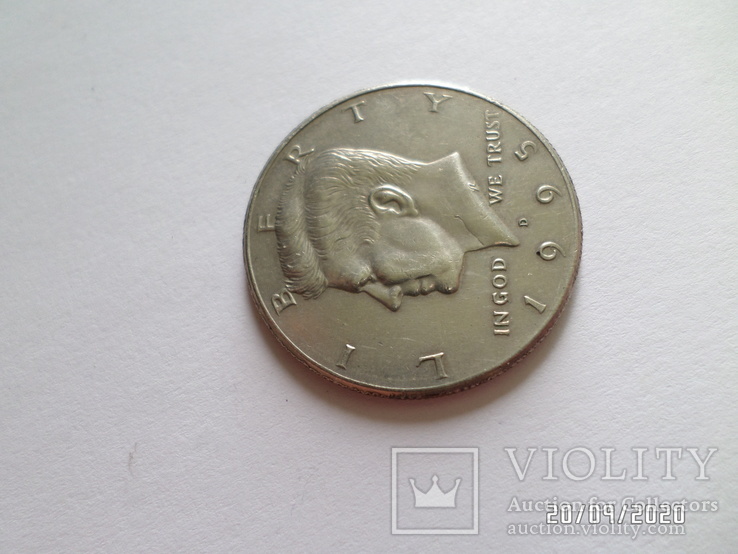 Монета США 50 центов 1995 года, Кеннеди.Half dollar USA, фото №9