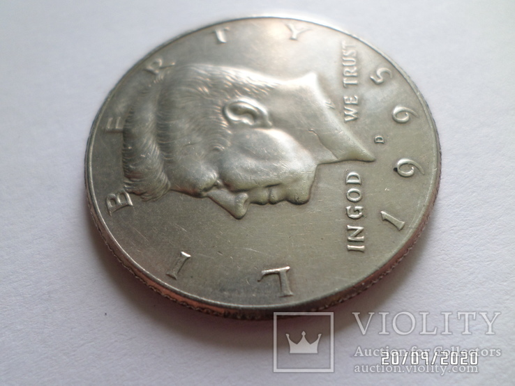 Монета США 50 центов 1995 года, Кеннеди.Half dollar USA, фото №10