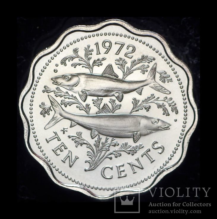Багамские о-ва 10 центов 1972 Unc из набора