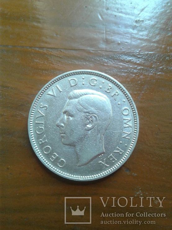 2 шиллинга 1943 aUNC серебро, фото №2