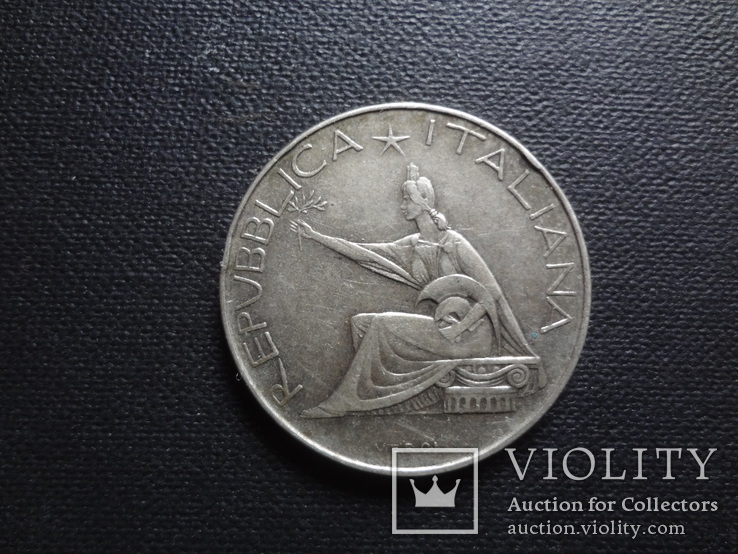 500 лир 1961  Италия серебро    (Ц.2.10)~, фото №4