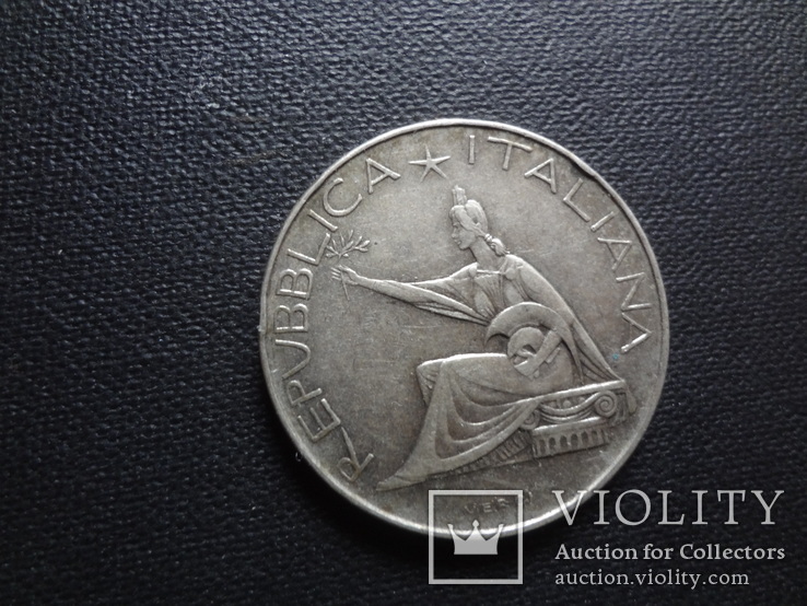 500 лир 1961  Италия серебро    (Ц.2.10)~, фото №5