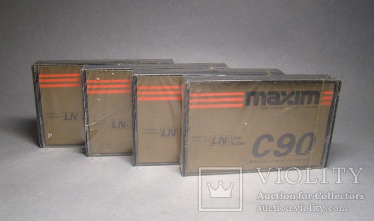 Аудио кассеты MAXIM LN90 4шт, фото №2