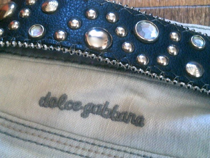 Dolce Gabbana- фирменные джинсы с ремнем, фото №12