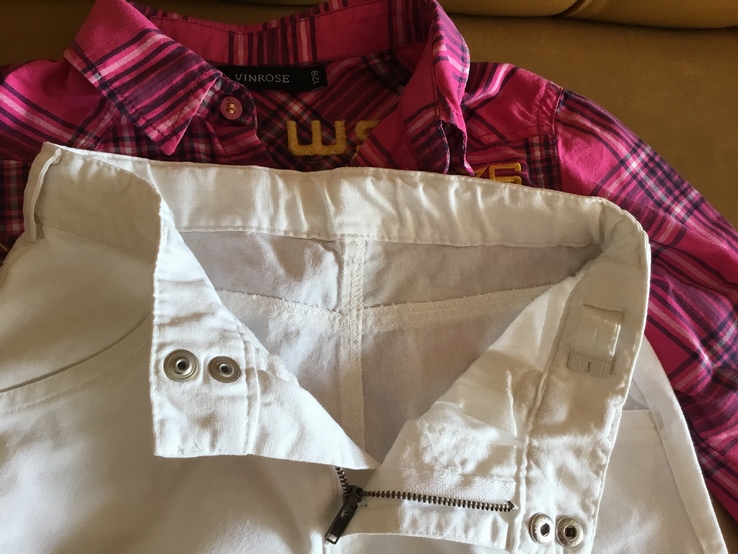 Комплект: брюки лён Mothercare, рубашка, р.128, фото №7