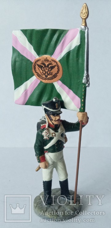 Унтер-офицер, знаменосец Псковского пехотного полка, 1813 г., фото №2