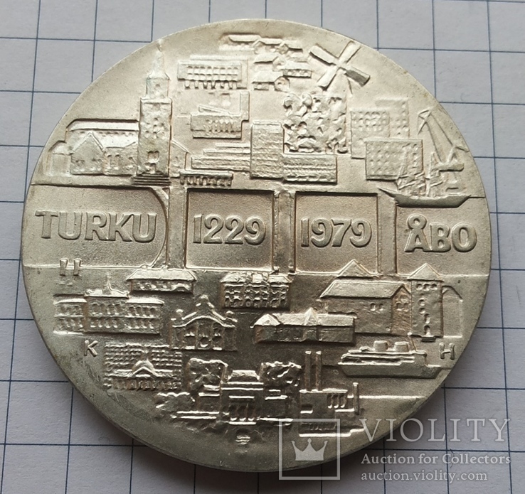 25 марок, Финляндия 1979 года. Серебро 26,76 грамма