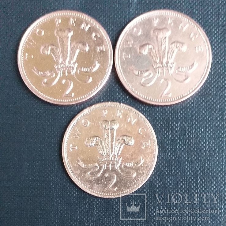 Три монеты Елизабет-2, фото №3