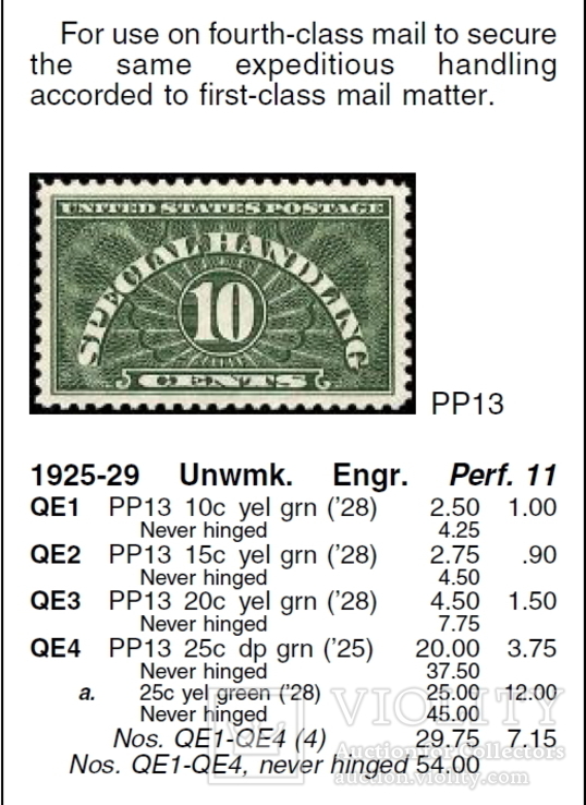 США посылочные 1925 г. МН, фото №4