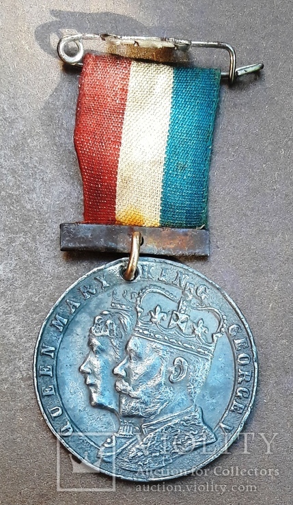 Медаль на корон. Георга V и Марии, июнь 1911 г., фото №4
