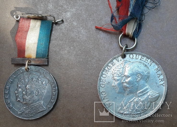 Медаль на корон. Георга V и Марии, июнь 1911 г., фото №6