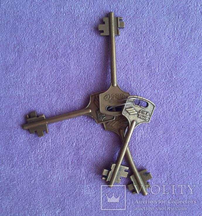 Четыре ключа,латунь, фото №5