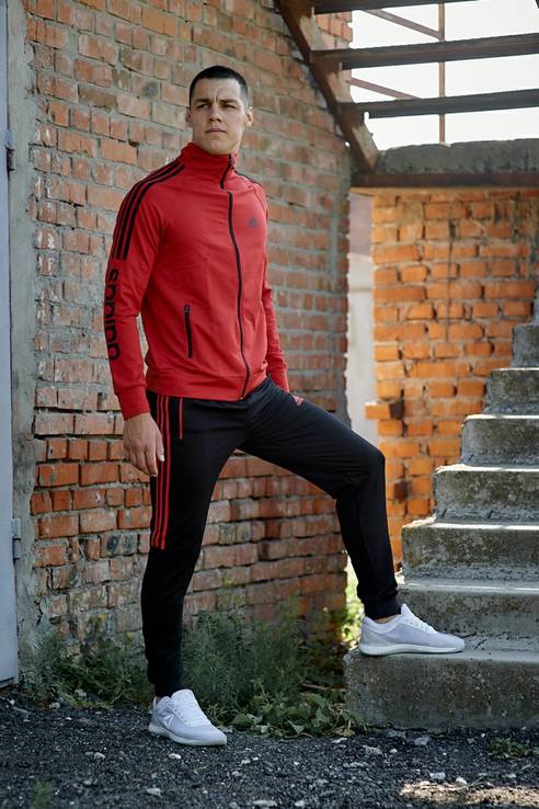 Трикотажный спортивный костюм Adidas (размер L), фото №2
