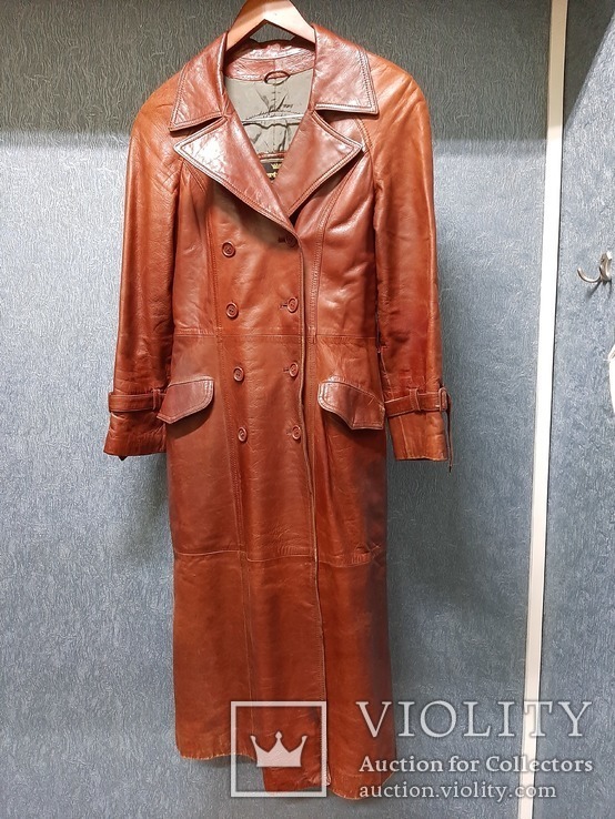 Пальто кожаное женское из СССР (№2), фото №2