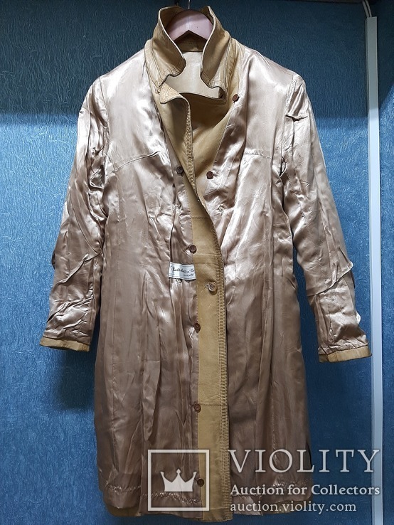 Пальто кожаное женское из СССР (№3), фото №4